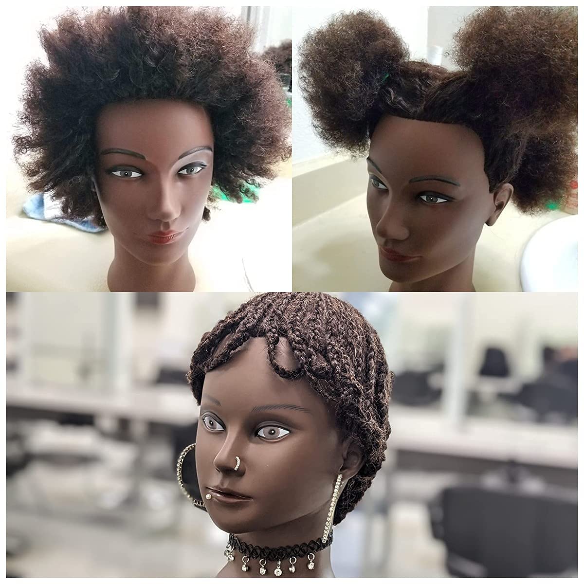 MORRIS real human hair offers natural feel for styling practice