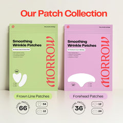Morrow Beauty night-application patch placed on clean skin for overnight smoothing.