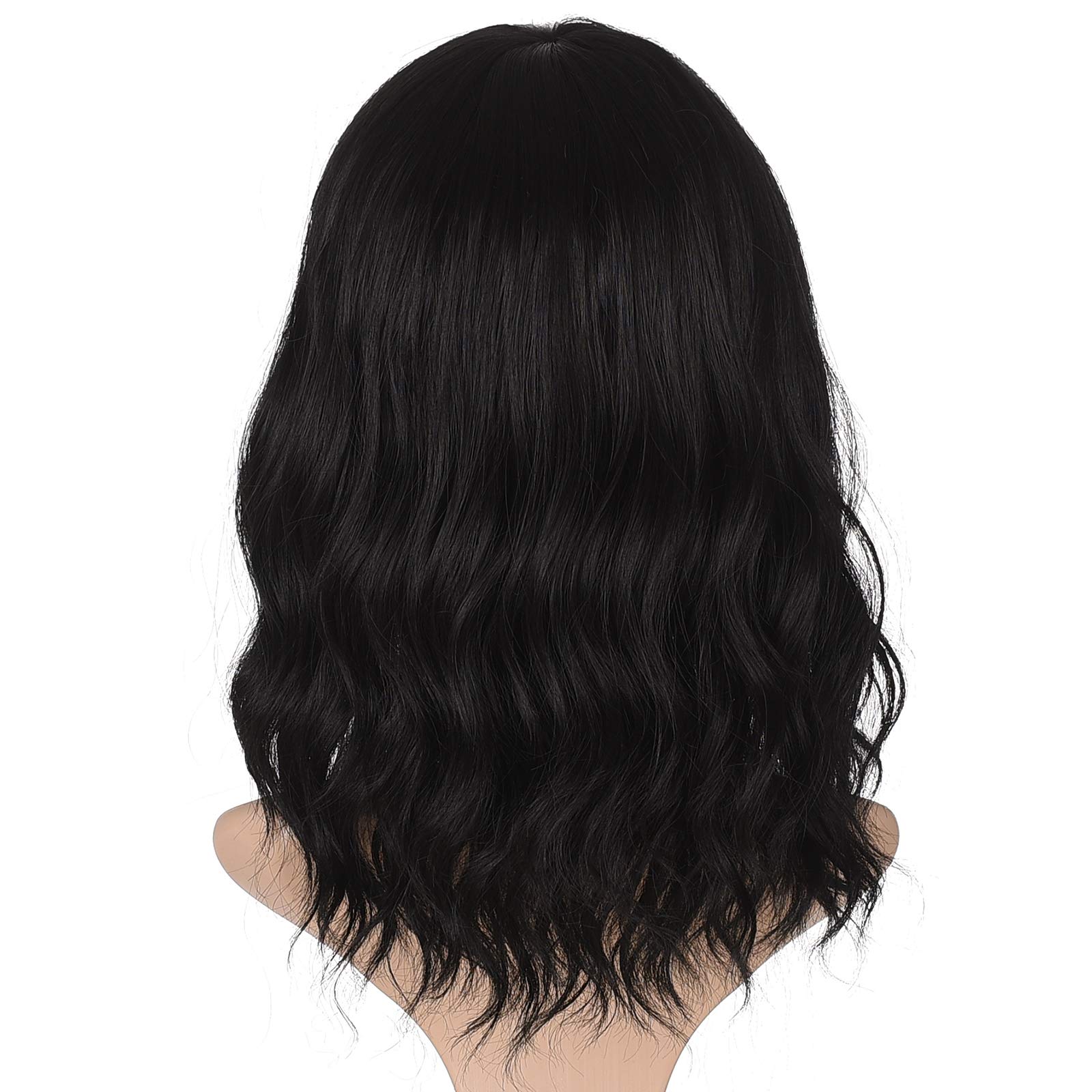 Morvally heat-resistant fiber wig is ready for styling with heat tools.