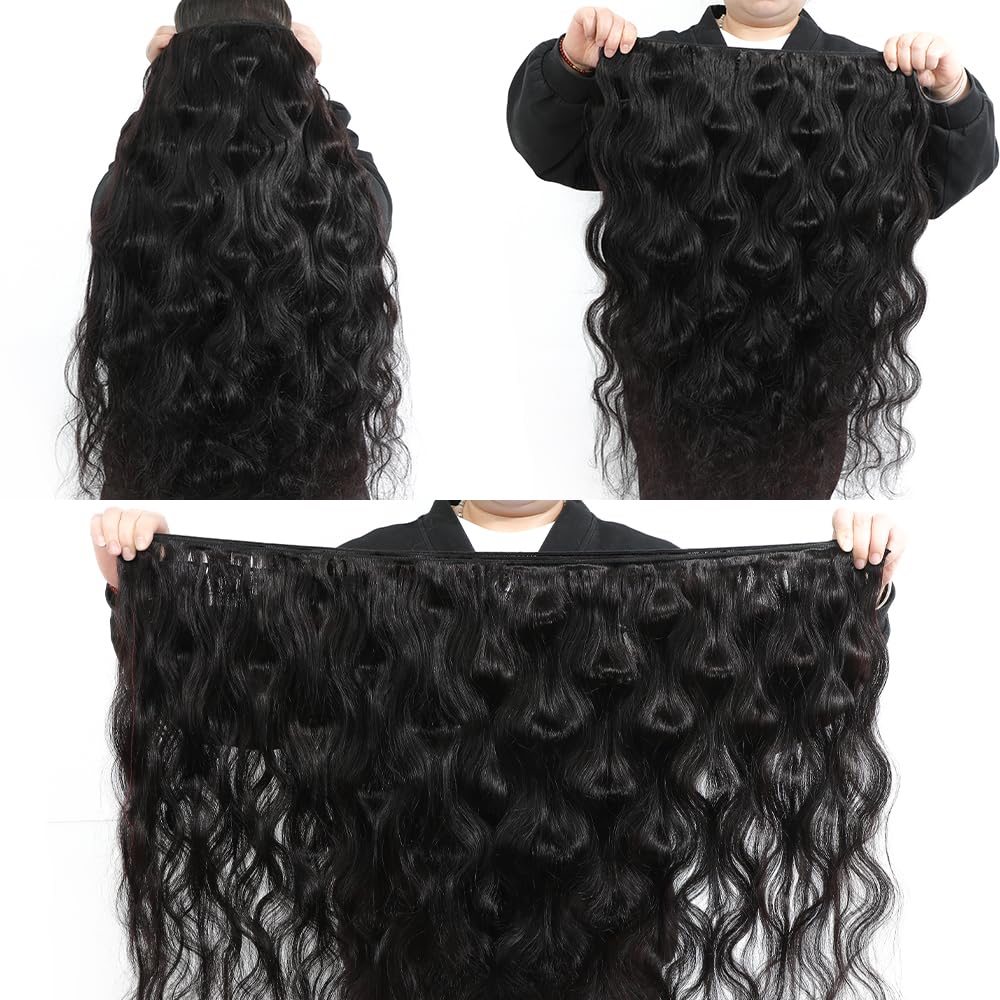 Mosari 15A raw hair bundles 22 inch body wave texture detail for consistent styling.