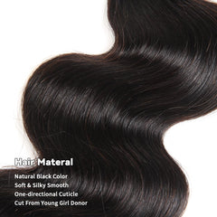 Mosari 15A raw hair bundles 24 inch body wave full-length look for versatile wear.