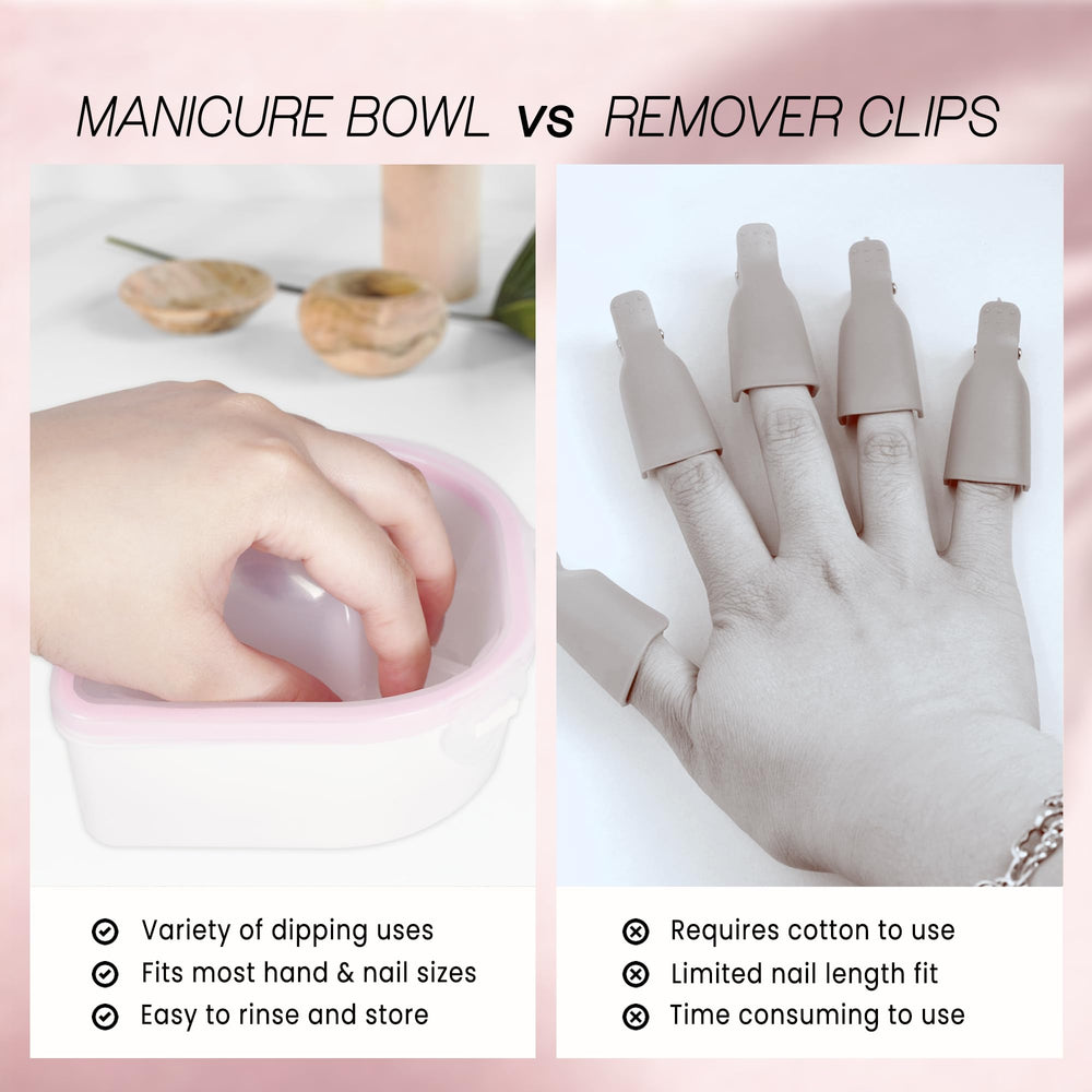 MosBug Nail Spa bowl base-sturdy image emphasizes stable, spill-resistant foundation.