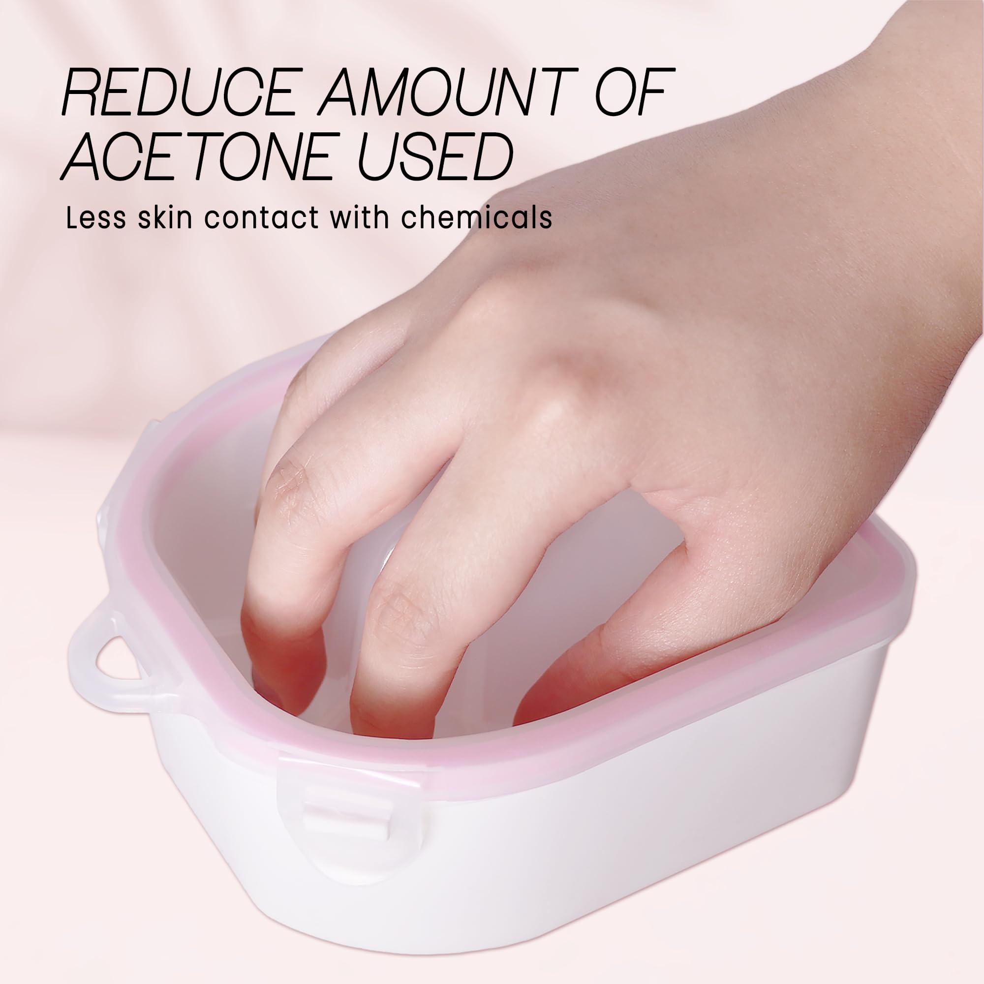 MosBug Nail Spa bowl with five slots offers comfortable soak sessions.