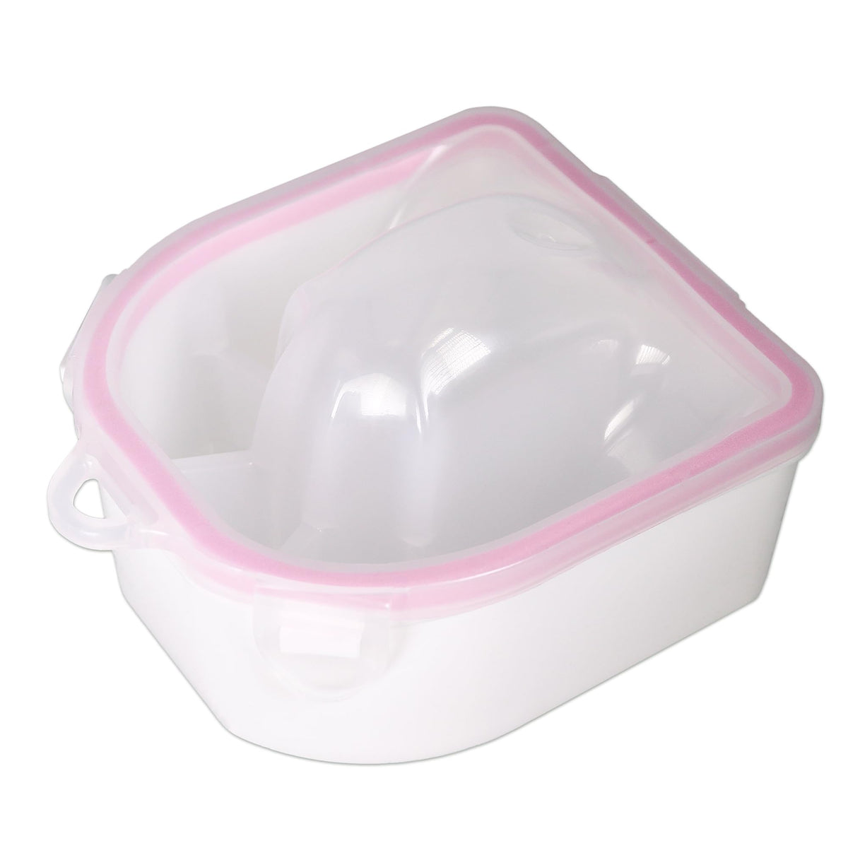 MosBug Nail Spa bowl front view shows sturdy, easy-clean design for repeated sessions.