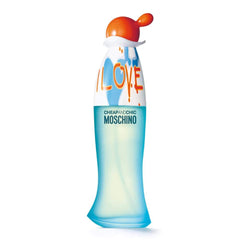 Moschino I Love Love EDT bottle sits elegantly for daily wear and light romance.