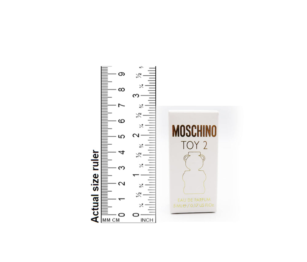 Moschino Toy 2 Mini EDP lifestyle shot conveys playful luxury for evenings and social occasions.
