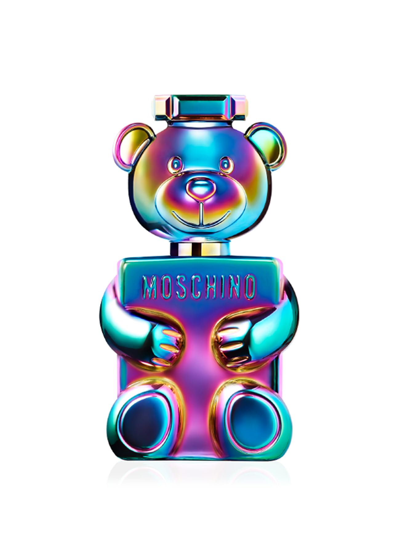 Moschino Toy 2 Pearl bottle closeup reveals a pearl-inspired design for refined daily wear.