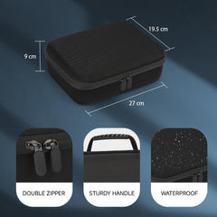 MOSLA hard barber accessories case front view highlighting durable EVA shell and splash protection