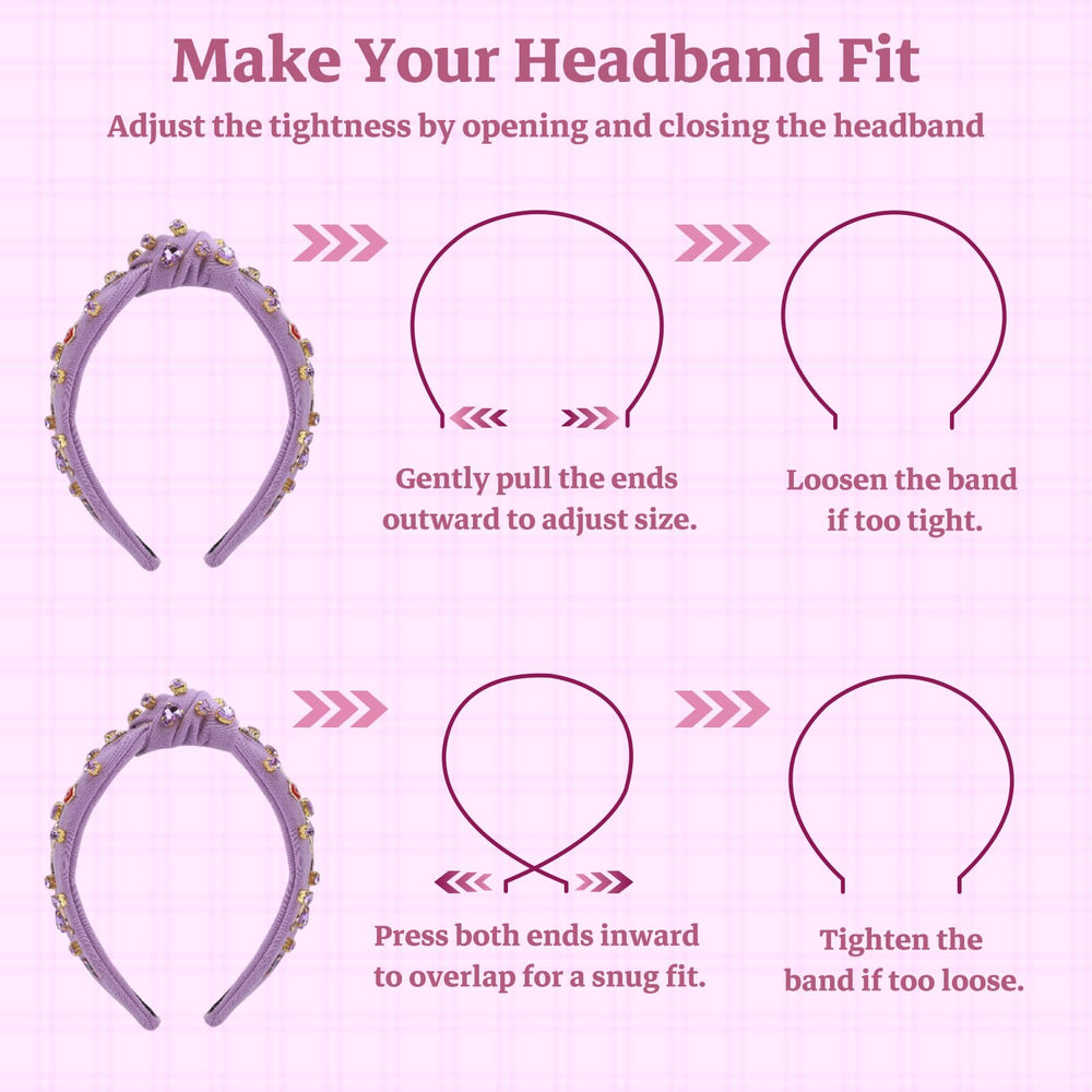 MOSOTECH knotted headband non-slip design keeps hair in place all day