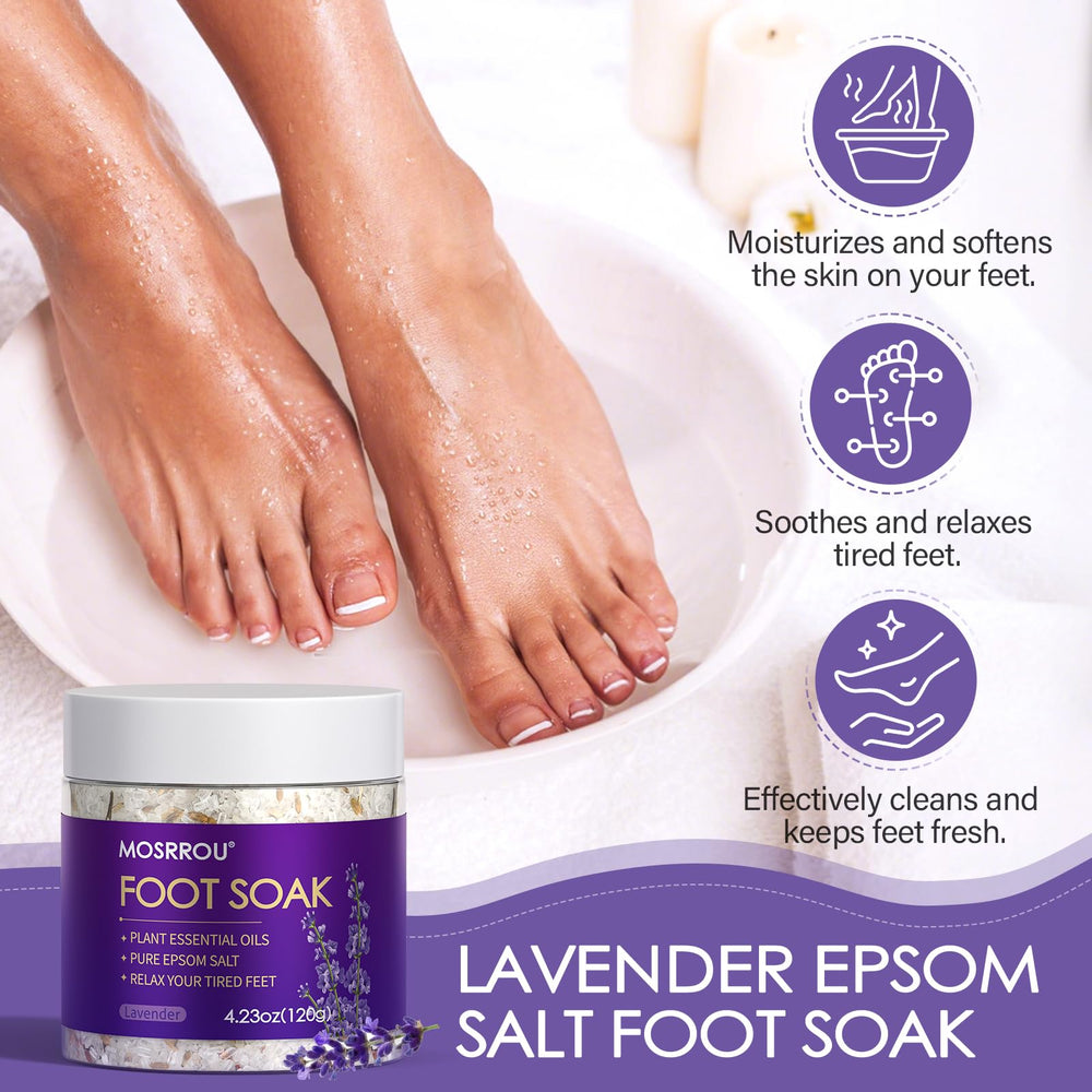 MOSRROU foot spa kit promotes smoother skin with at-home foot care.