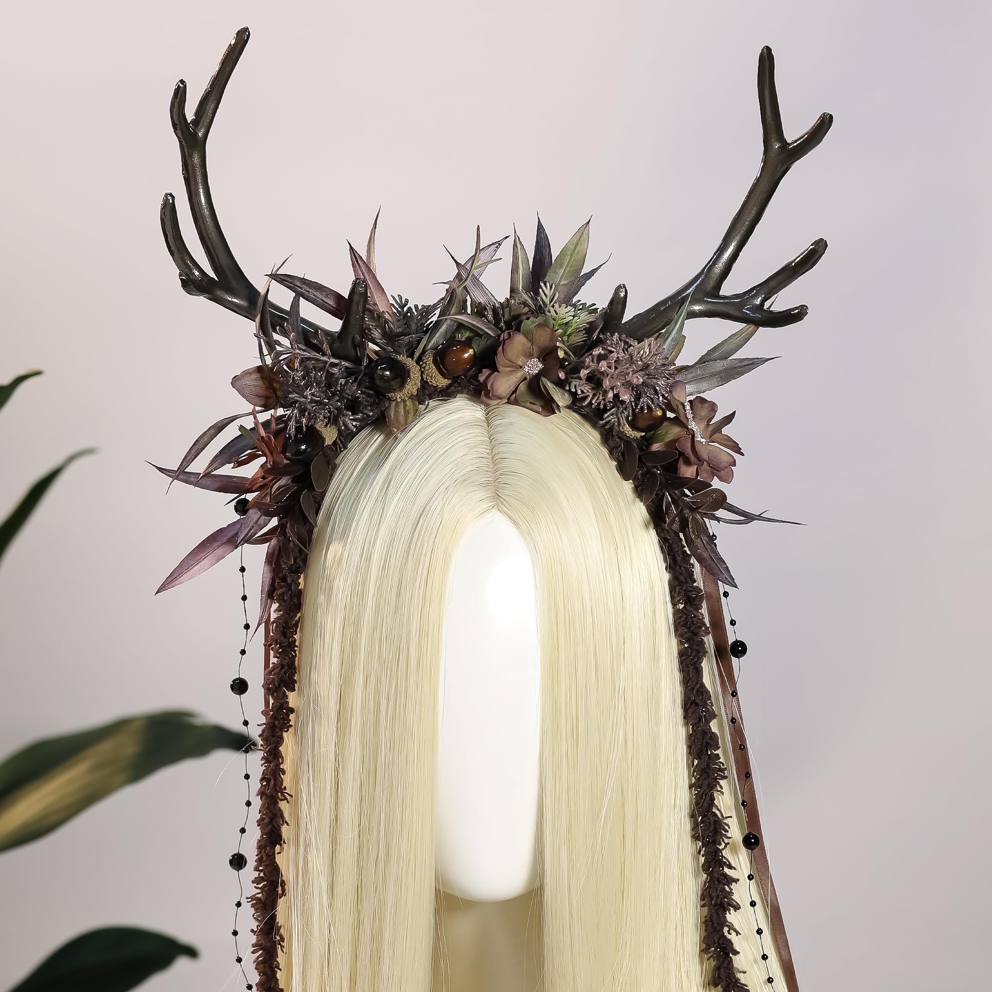 MOSTORY headband mushrooms and moss create magical woodland vibes for Ren Faire