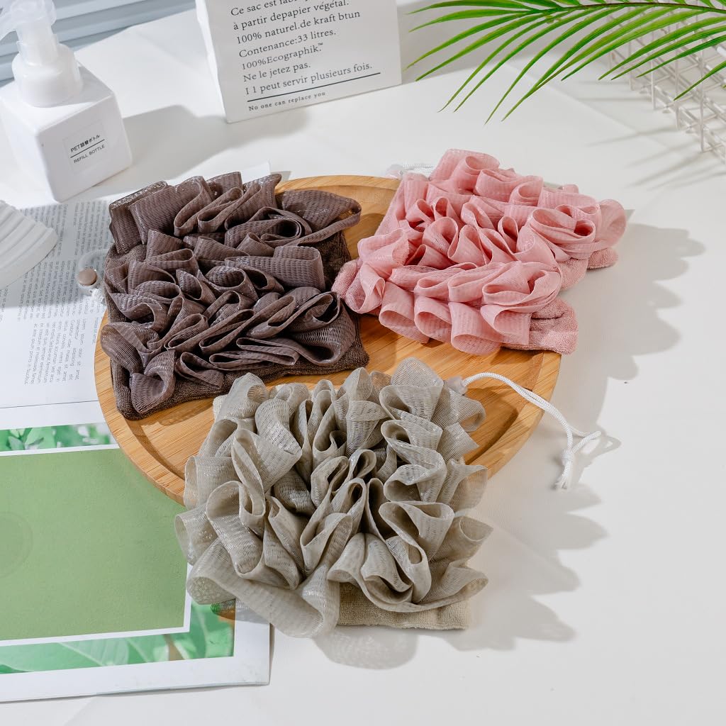 MOSYFEIBI exfoliating mesh design delivers thorough cleansing