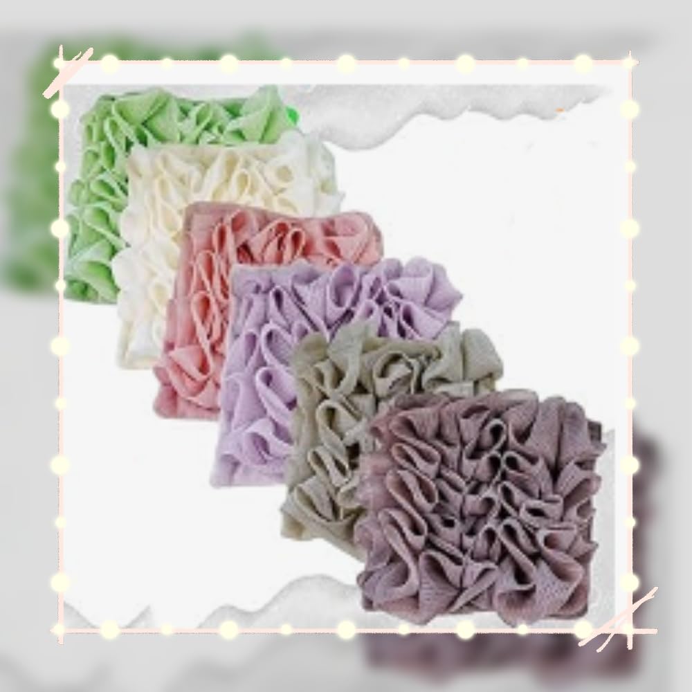 MOSYFEIBI free loofah dish towel adds a convenient drying accessory.