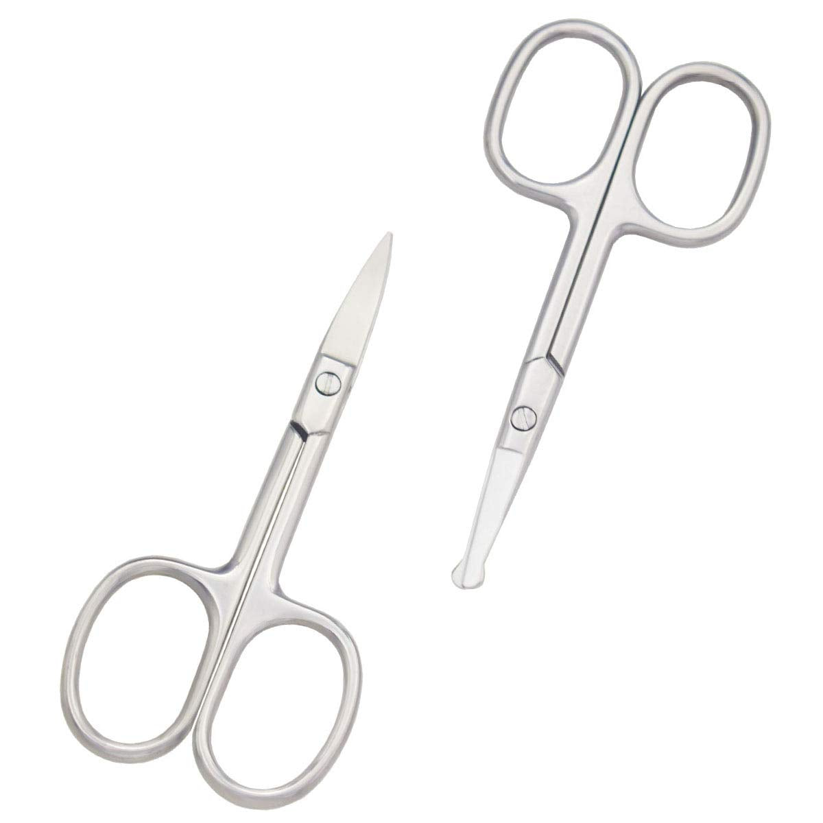 Motanar round-tipped scissors for safe nose hair trimming and gentle grooming.