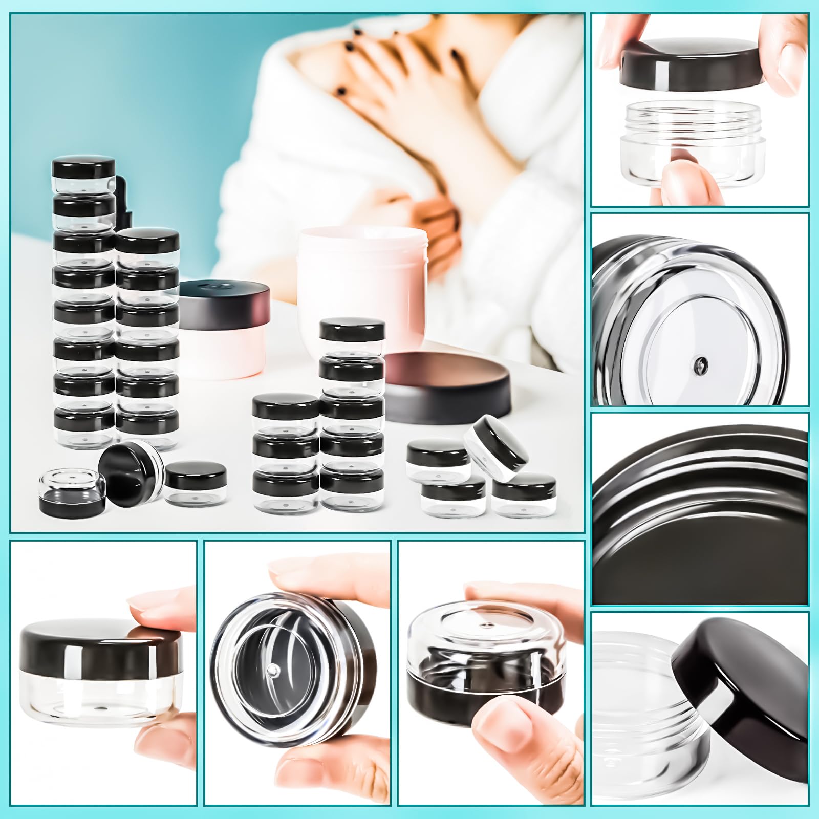 MotBach leakproof screw-top jars demonstrating tight seals.
