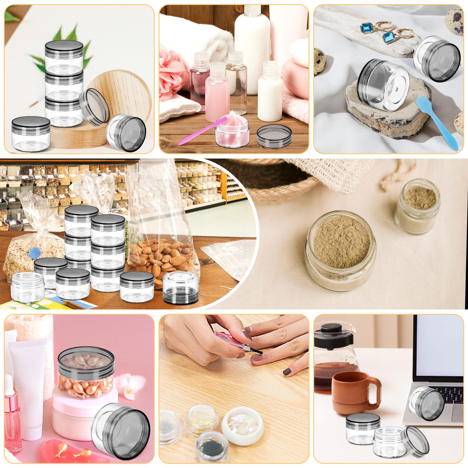 MotBach jars with tight screw lids prevent spills during travel.
