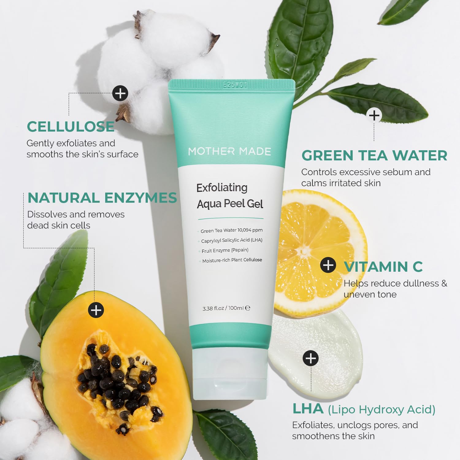 After-use glow from MOTHER MADE LHA, suggesting smoother skin texture.