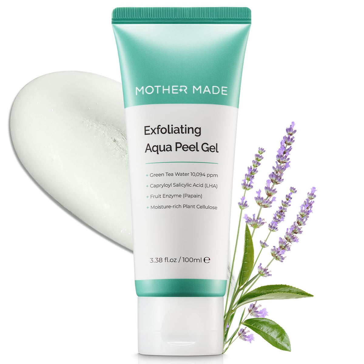 MOTHER MADE LHA gel packaging with sustainable tube and eco box for your routine.