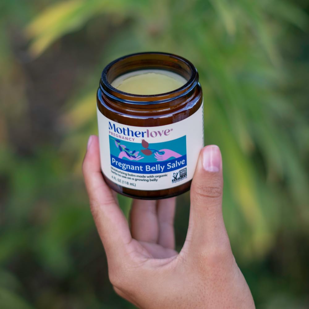 Motherlove organic herbs closeup with rosehips and lavender for soothing care.