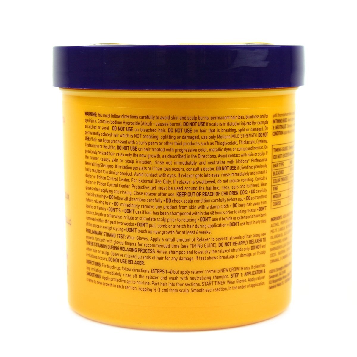Motions classic-lye-relaxer-ready-to-use-cream demonstrates simple at-home relaxing without mixing.