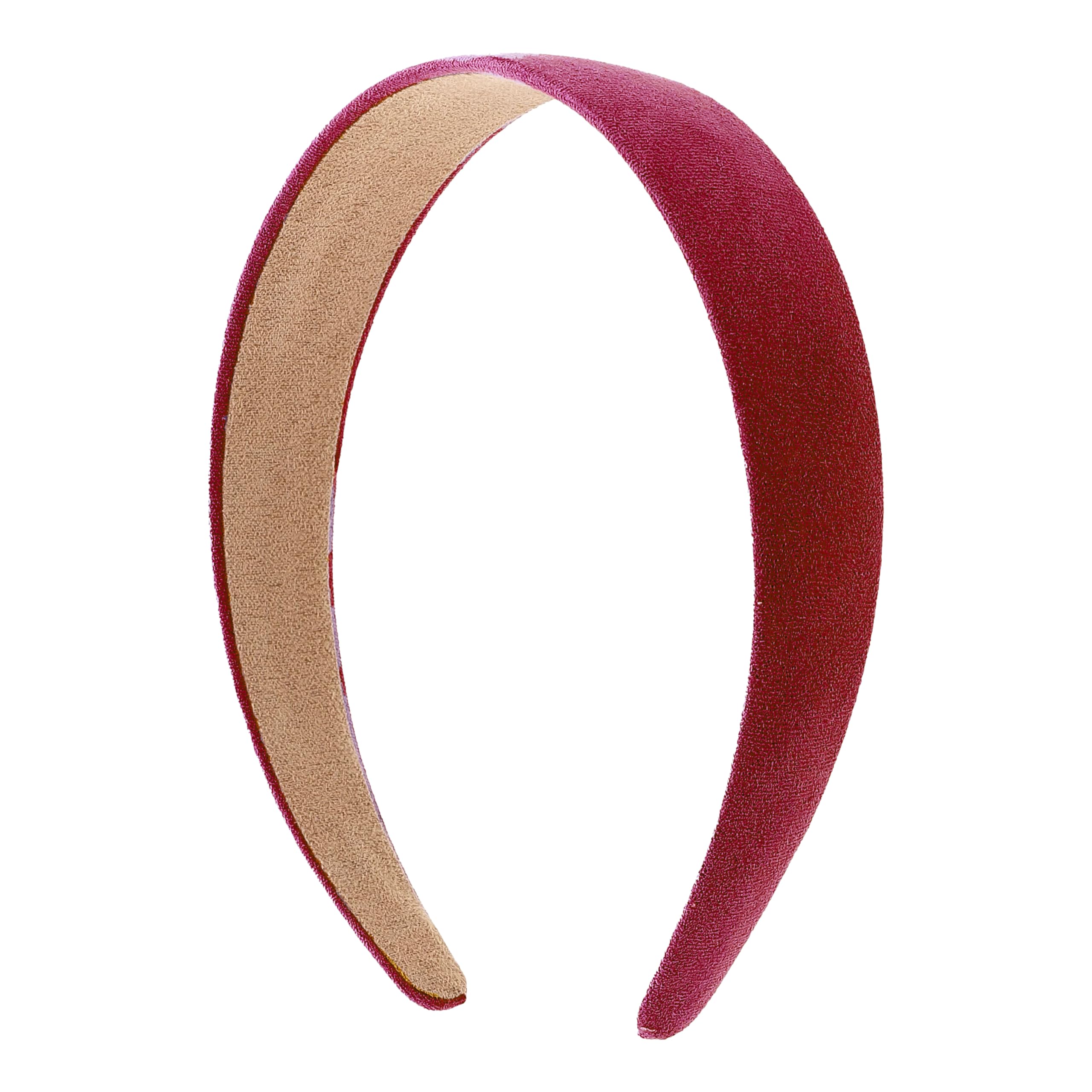 Motique headband close-up shows suede-like fabric for comfortable wear