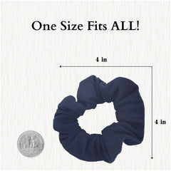 Motique Set2 navy scrunchies pack - easy accessorizing for casual or dressed-up looks