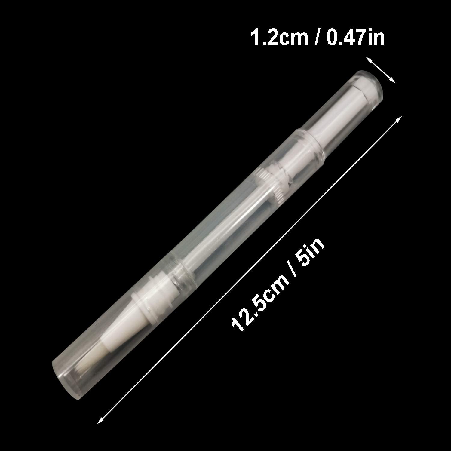 MOTYYA transparent twist pen close-up highlighting leak-resistant construction.