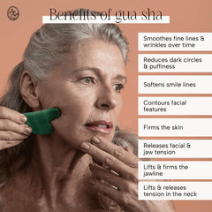 Mount Lai Jade Gua Sha under-eye massage for puffiness reduction and refreshed contour