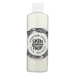 Mountain Ocean Coconut Skin Trip Moisturizer bottle promotes dry-skin hydration and smooth moisturized skin