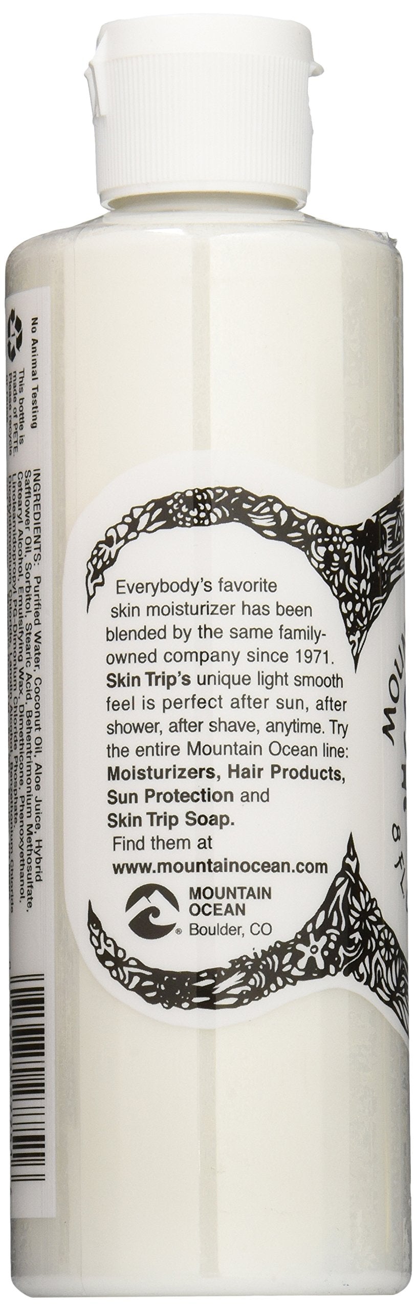 Mountain Ocean Skin Trip with aloe vera provides gentle moisture for skin.