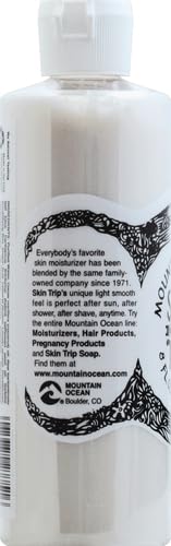 Mountain Ocean Skin Trip on bathroom shelf ready for daily use.
