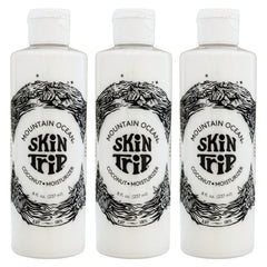 Mountain Ocean Skin Trip coconut body lotion pack-3 bottle provides lightweight hydration for daily use