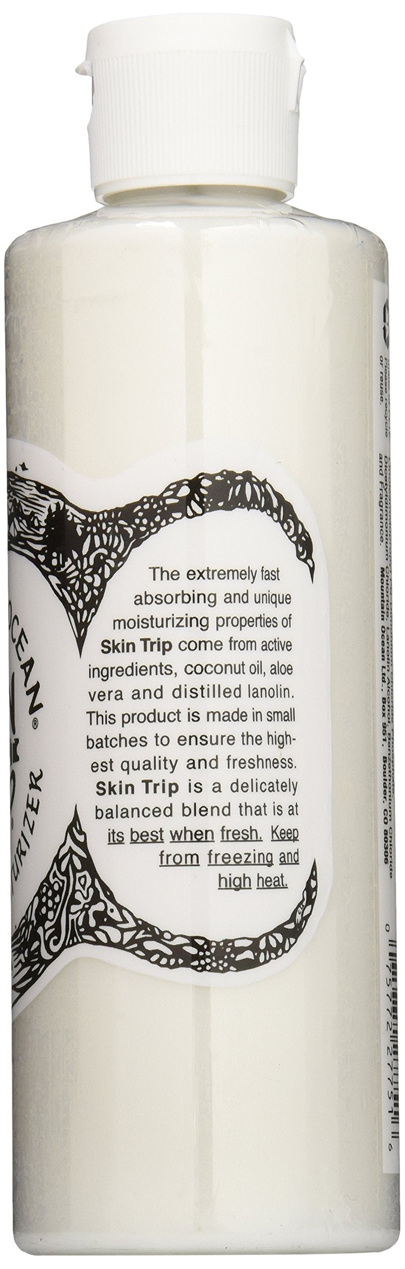 Mountain Ocean Skin Trip coconut oil supports smooth, hydrated skin texture.
