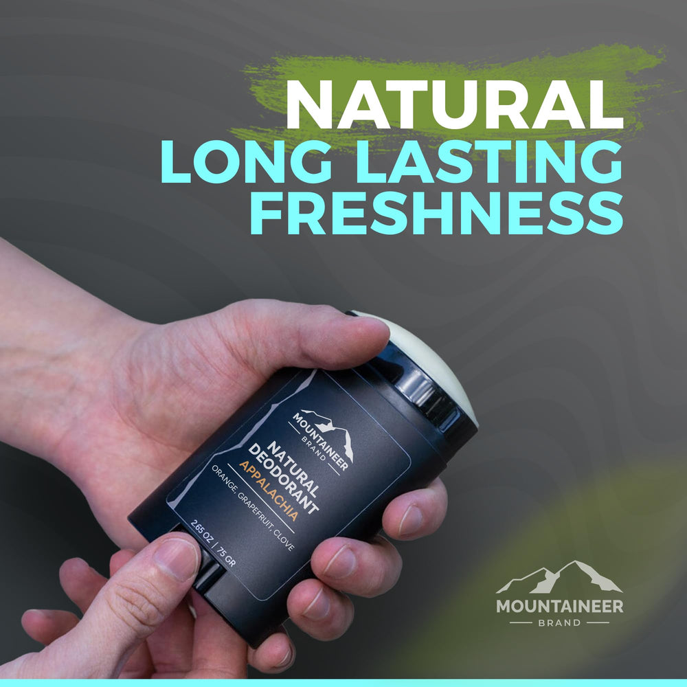 Mountaineer Brand Mountain Fresh dry touch demonstrates moisture absorption and gentle skin care.