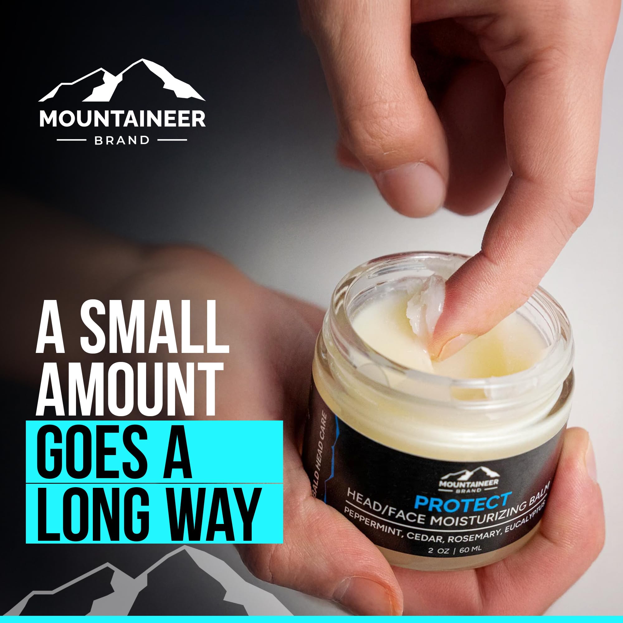 Mountaineer Brand Moisturiser on skin demonstrates non-greasy finish.