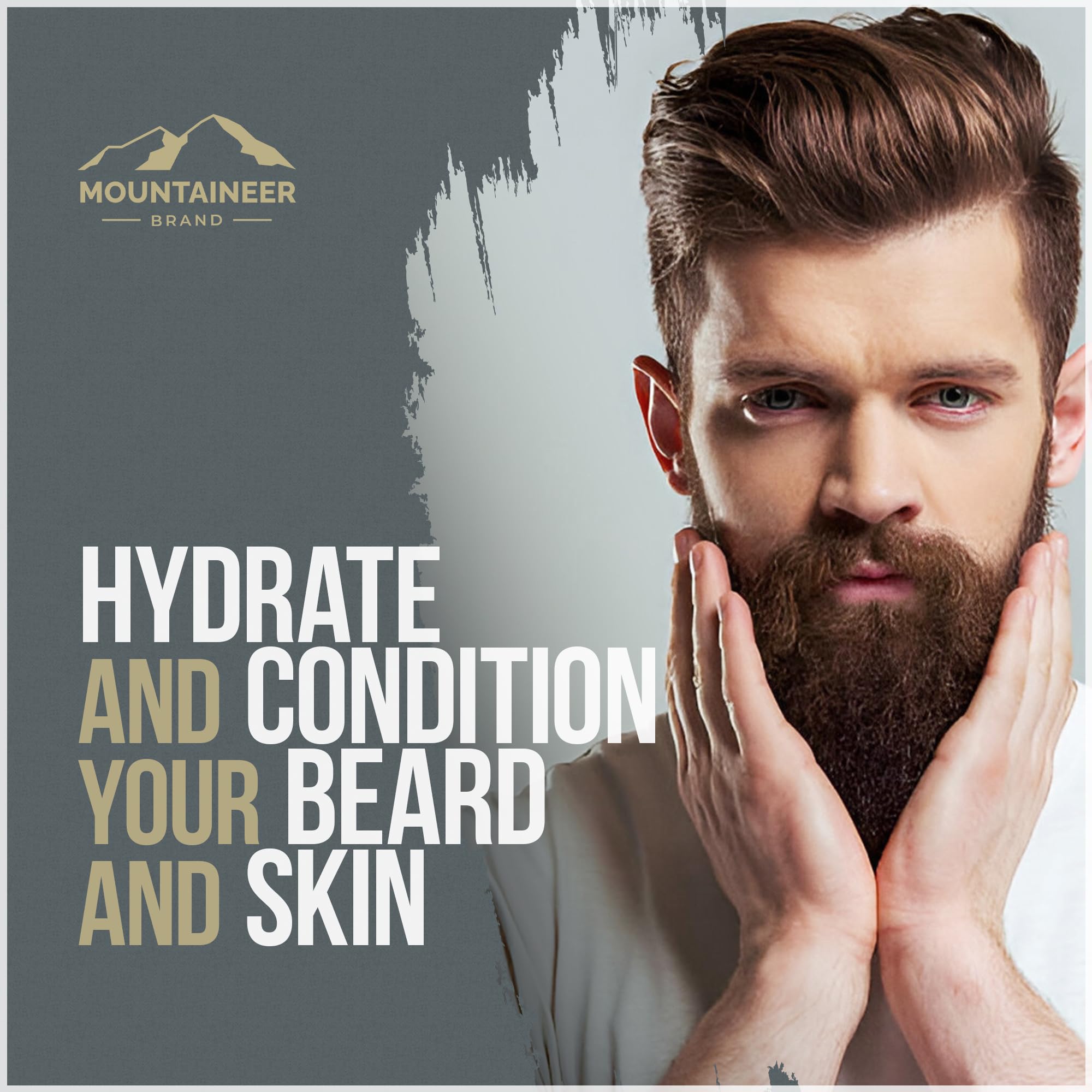 Mountaineer Brand Timber Scent beard balm jar highlights a woodsy aroma for grooming.