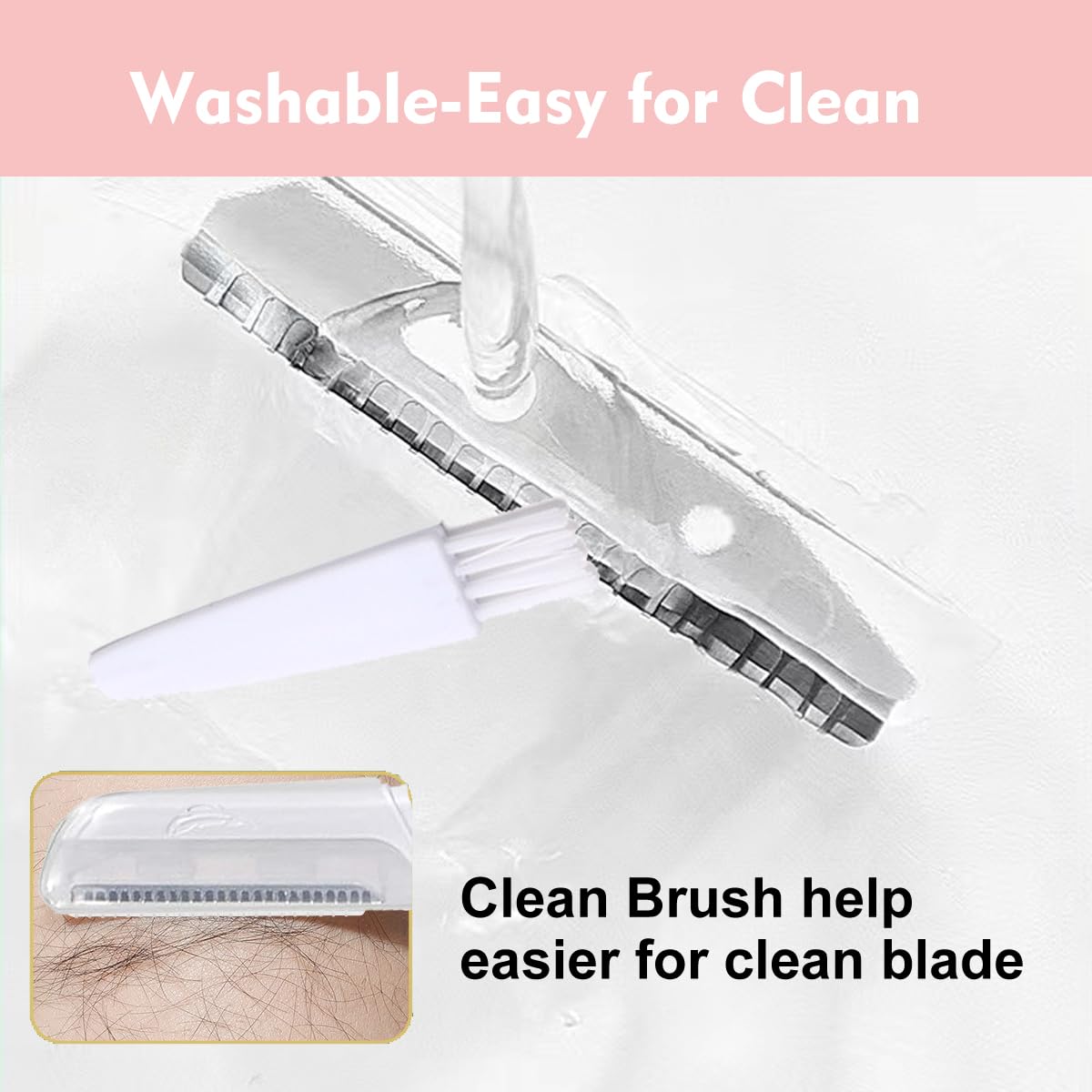 MOVELOVE dermaplane blades close-up highlighting precision edge for gentle exfoliation