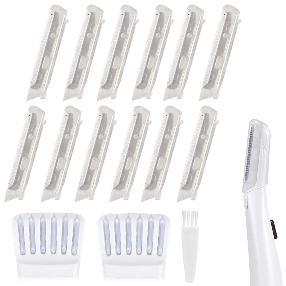 MOVELOVE replacement heads 12-pack close-up for precise facial exfoliation and smoother skin