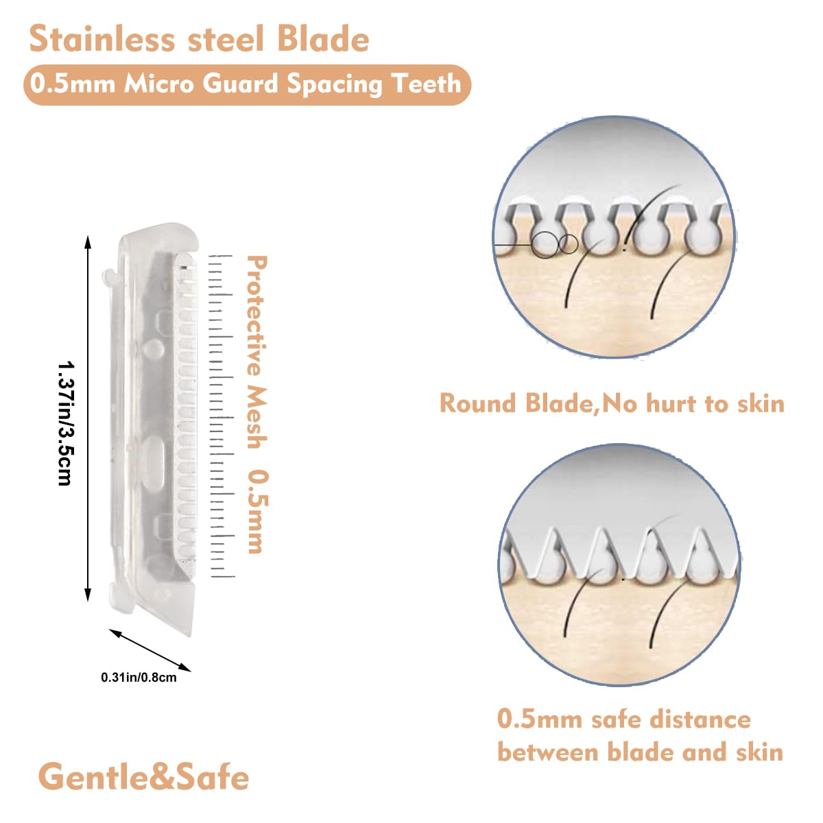 MOVELOVE replacement tray shown with blades keeps replacements organized and ready