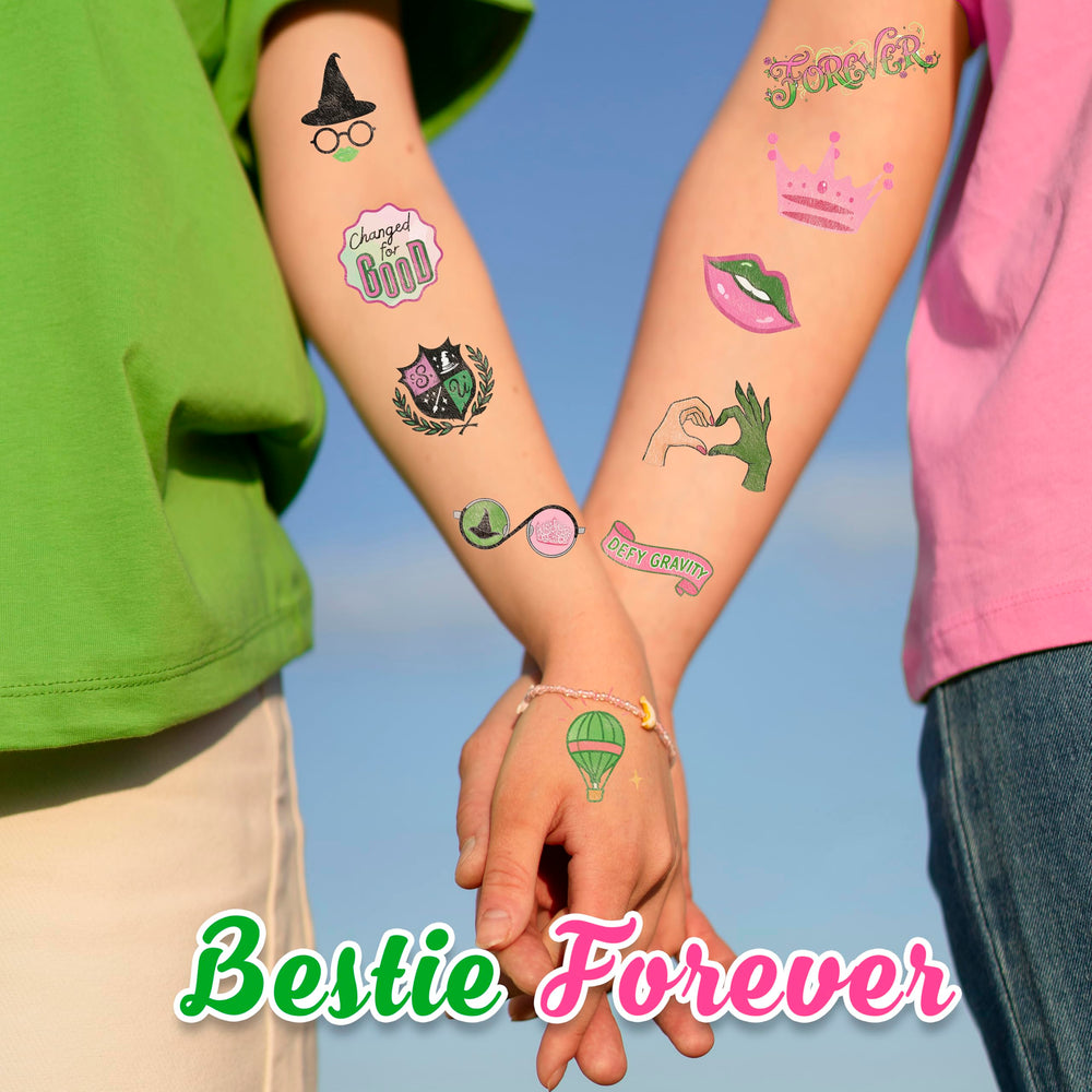 Waterproof Movie Witch Tattoos stay visible through activities