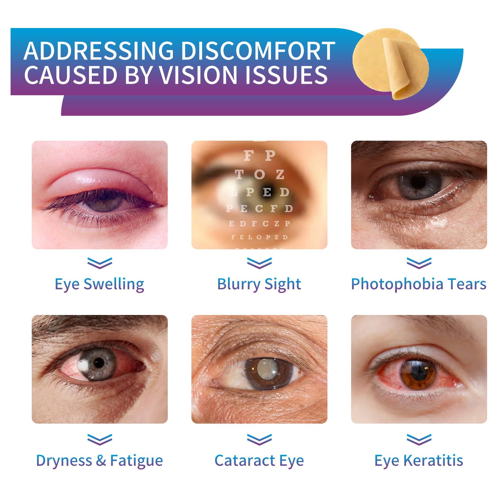 MOXJIN eye care patch hydration for dry-eye comfort.
