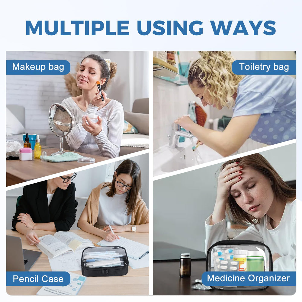 Moyad multi-use bag ideal for makeup, cables, or tools.