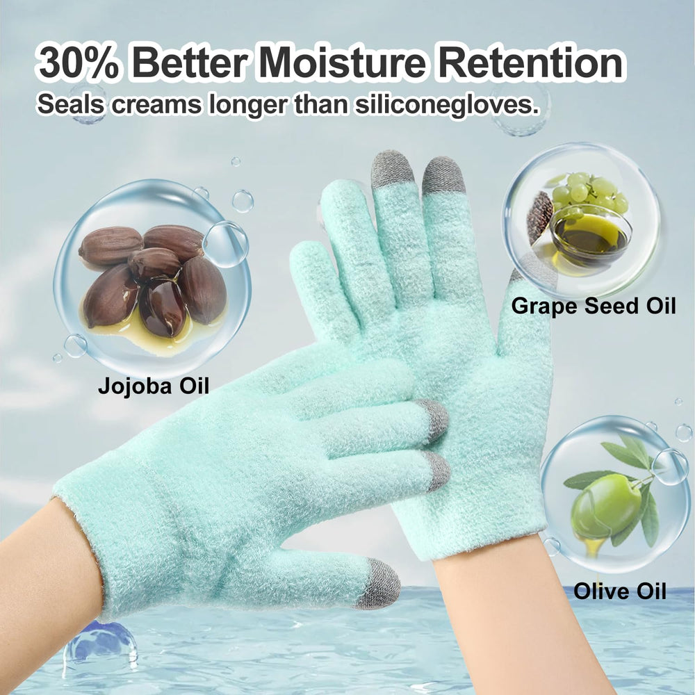 MoyRetty conductive fingertips demonstrate touchscreen compatibility for phones and tablets.