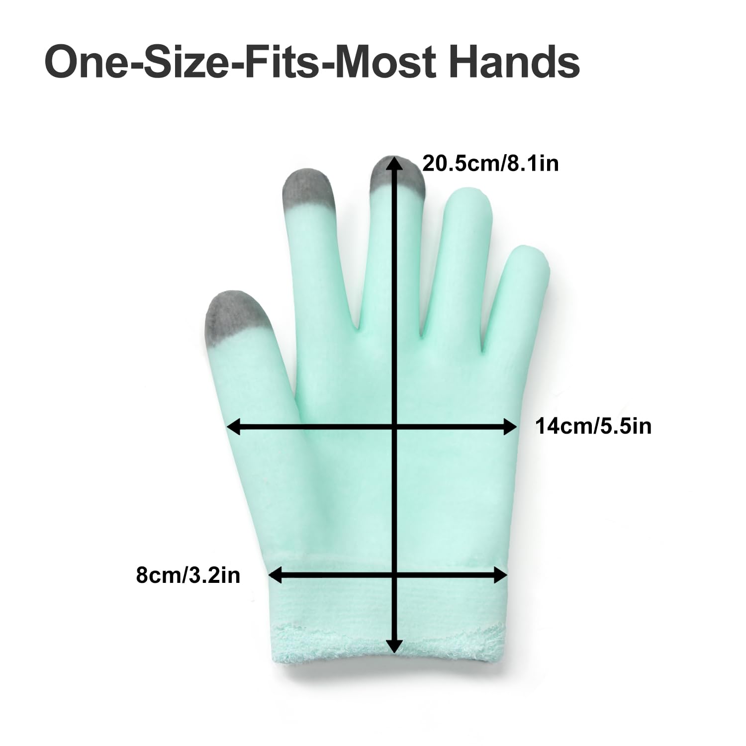 MoyRetty green gloves suitable for both men and women with dry skin care.