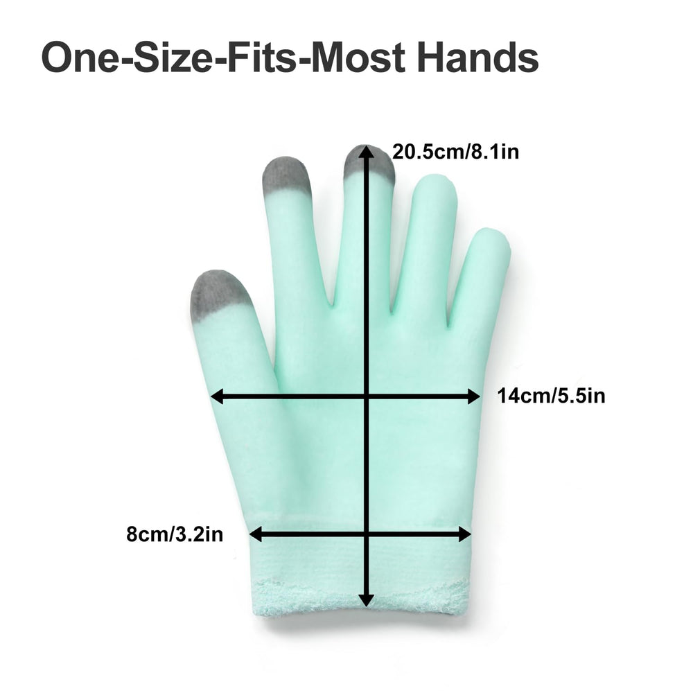 MoyRetty green gloves suitable for both men and women with dry skin care.