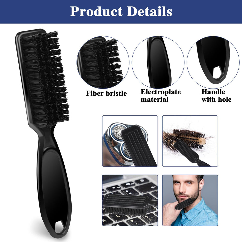 Mozeat Lens Barber Brush Kit neckline hairbrush for neat lines during styling.