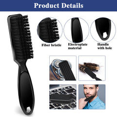 Mozeat Lens Barber Brush Kit neckline hairbrush for neat lines during styling.