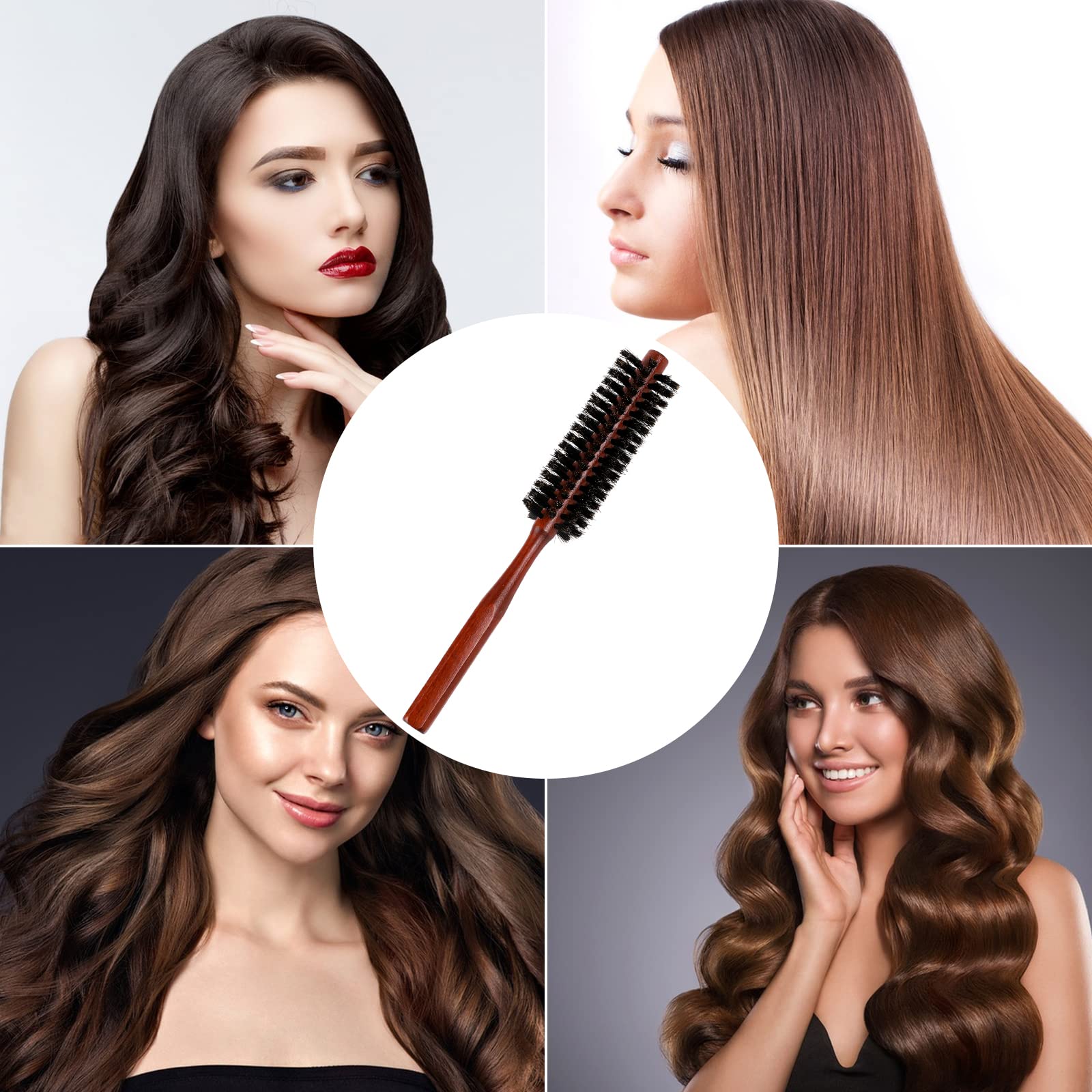 Mozeat Lens compact brush for thin hair adds volume and shine