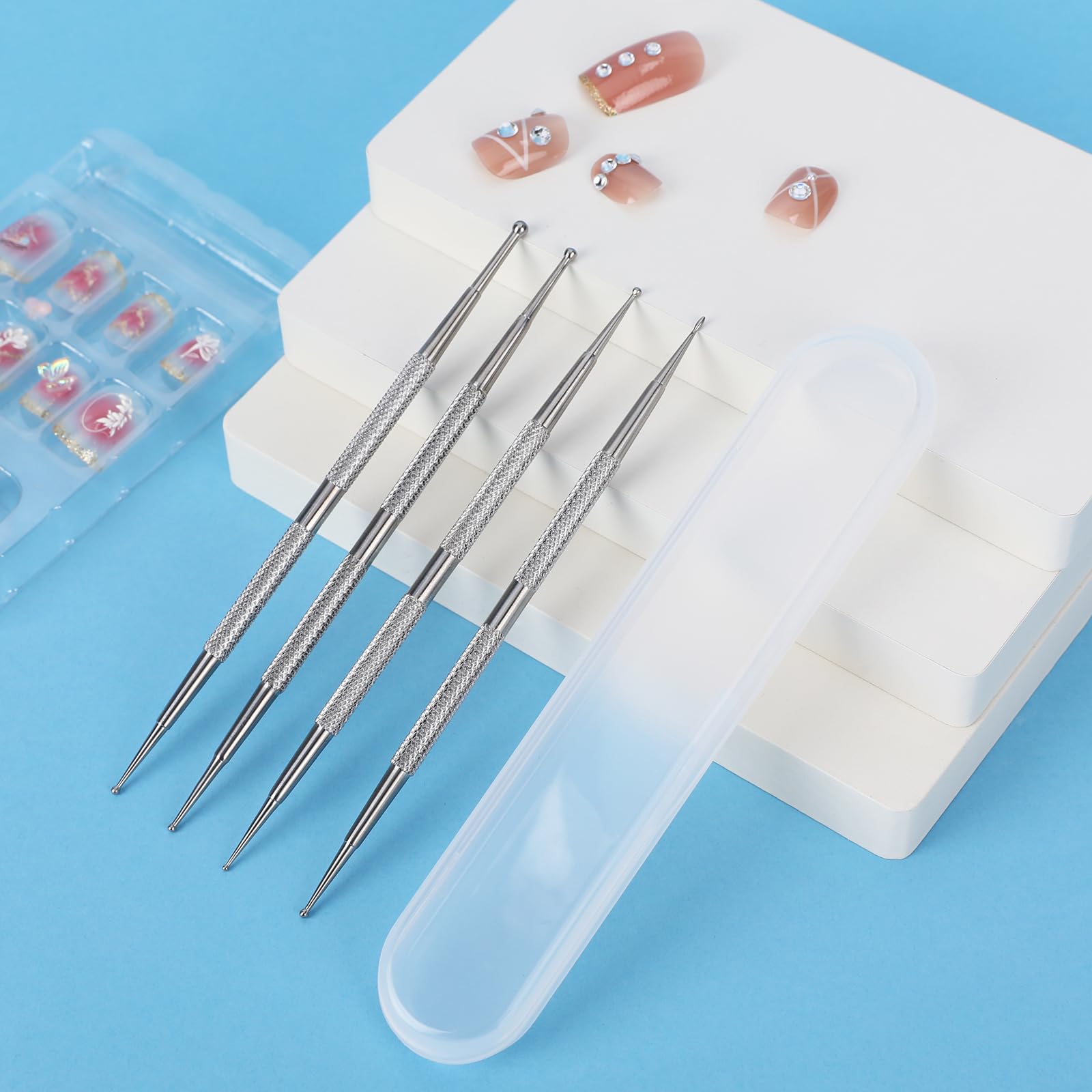 Mozeat Lens double-ended-dotter-pen for versatile nail art designs.