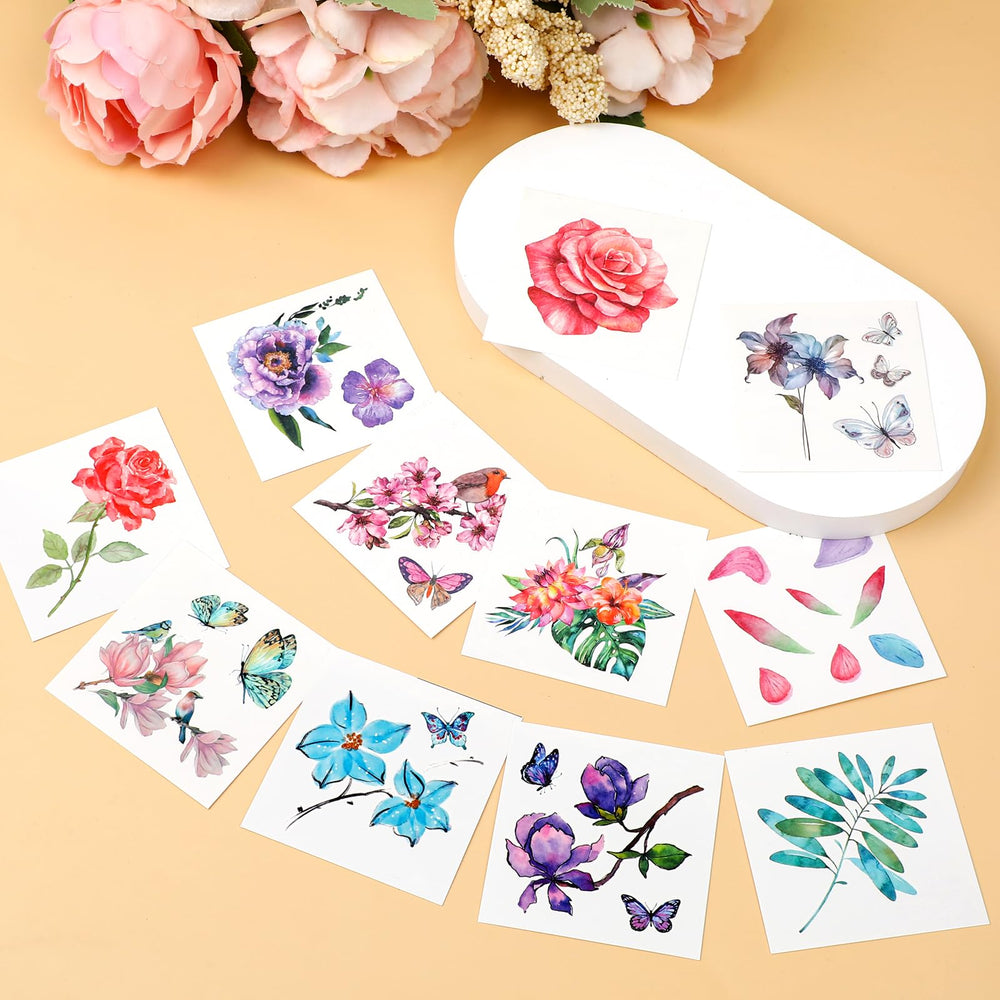 Mozeat Lens leaf tattoo sheets add natural greenery to skin